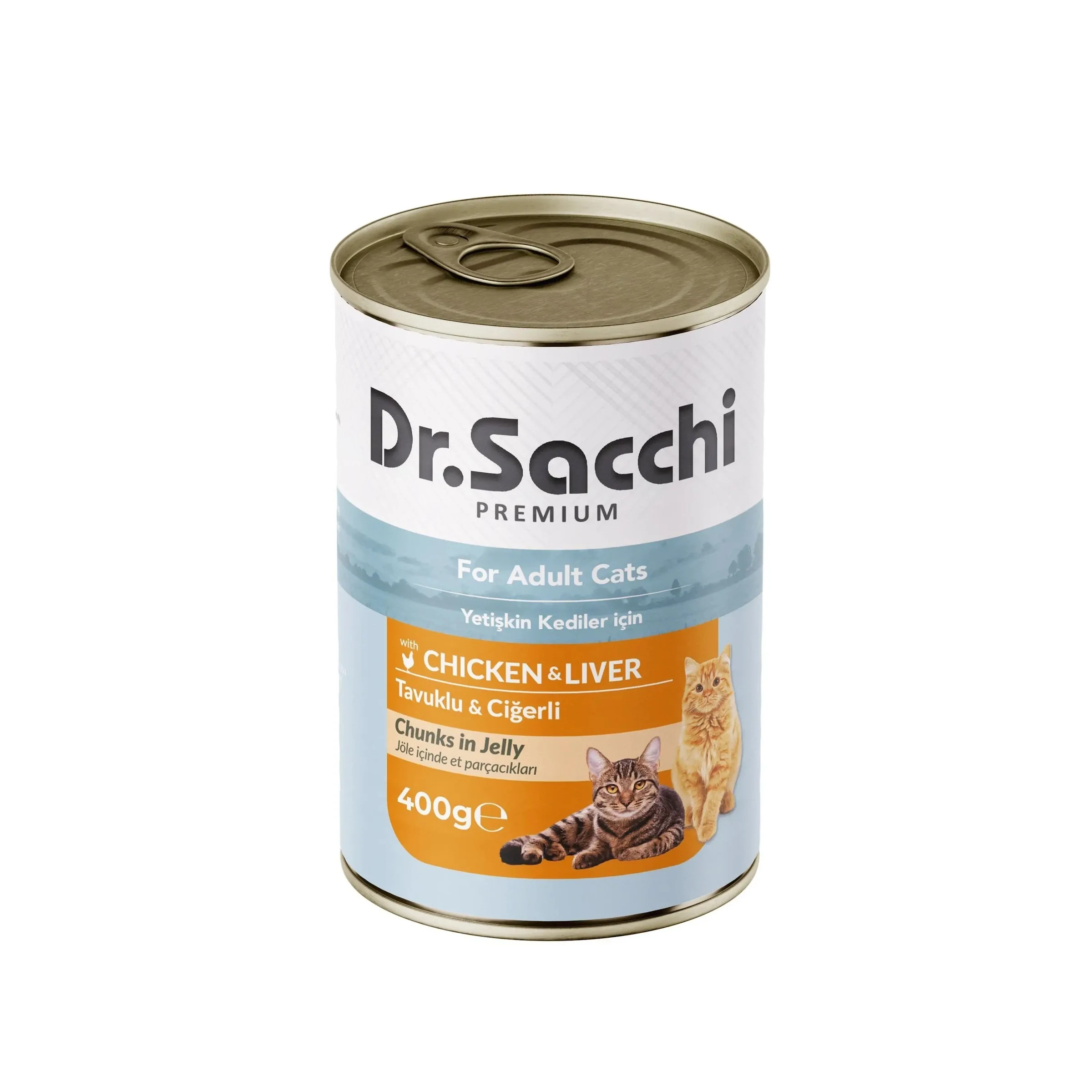Dr.Sacchi Tavuklu Ciğerli Kedi Konservesi 400 gr