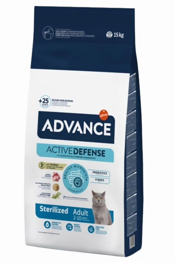 Advance Sterilised Hindili Kısırlaştırılmış Kedi Maması 15kg
