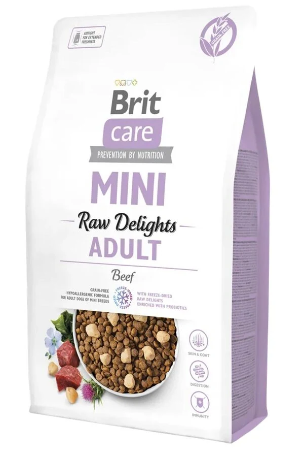 Brit Care Hipoalerjenik Tahılsız Sığır Etli Mini Irk Yetişkin Köpek Maması 2kg