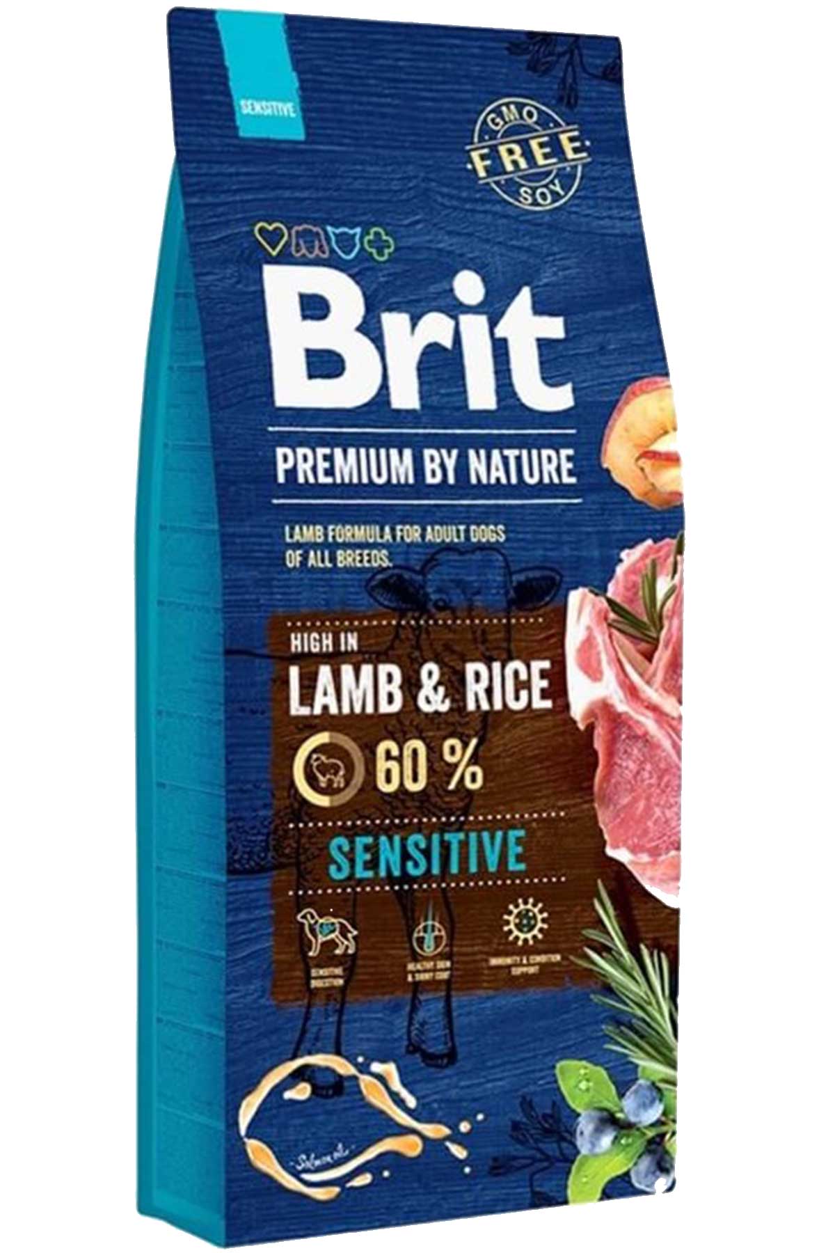 Brit Premium Sensitive Kuzu Etli Hassas Yetişkin Köpek Maması 8kg