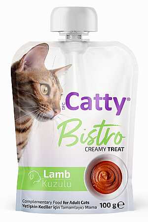 Catty Bistro Kuzu Etli Yetişkin Kediler İçin Sıvı Kedi Ödül Maması 100gr