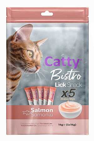 Catty Bistro Somonlu Kedi Krema Ödülü 5x14gr