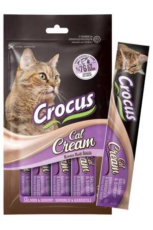 Crocus Somonlu ve Karidesli Krema Kedi Ödülü 4x15gr