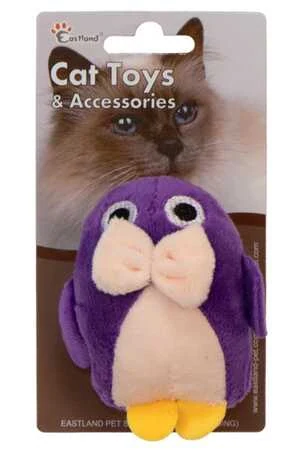 Eastland Kedi Otlu Peluş Penguen Kedi Oyuncağı 10cm