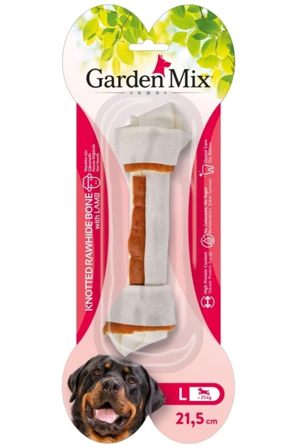 Gardenmix Kuzulu Düğümlü Köpek Kemiği L 21.5cm
