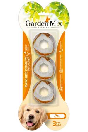 Gardenmix Tavuklu Köpek Donut Kemik 3lü 6.3cm