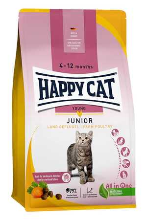 Happy Cat Junior Land Tavuklu Yavru Kedi Maması 4kg