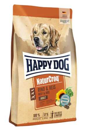 Happy Dog NaturCroq Biftek Etli ve Pirinçli Yetişkin Köpek Maması 15kg