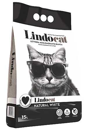 Lindocat Natural Kalın Taneli Kokusuz Topaklanan Kedi Kumu 10lt