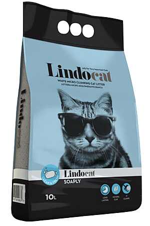 Lindocat Soaply Marsilya Sabunlu İnce Taneli Kedi Kumu 10lt