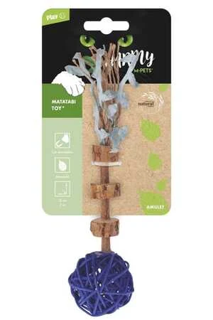 M-Pets Charmy Amulet Matatabi Kedi Oyuncağı Mavi