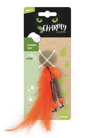 M-Pets Charmy Bugbear Kedi Otlu Kedi Oyuncağı Turuncu