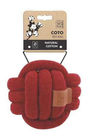 M-Pets Coto Örgü Top Oyuncak Kırmızı 15cm