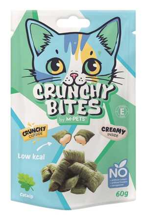 M-Pets Crunchy Bites Kedi Otlu Kedi Ödülü 60gr