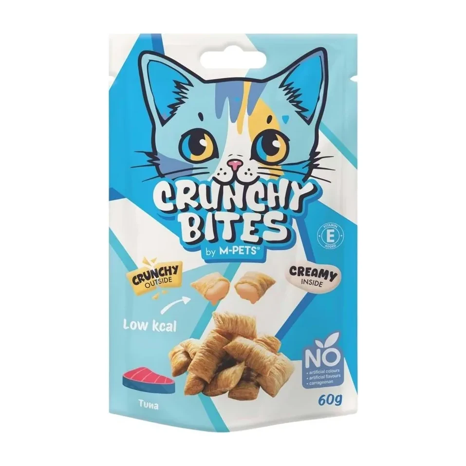 M-Pets Crunchy Bites Ton Balıklı Kedi Ödülü 60gr