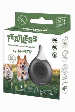 M-Pets Fearless Ultrasonik Pire ve Kene Kovucu Siyah