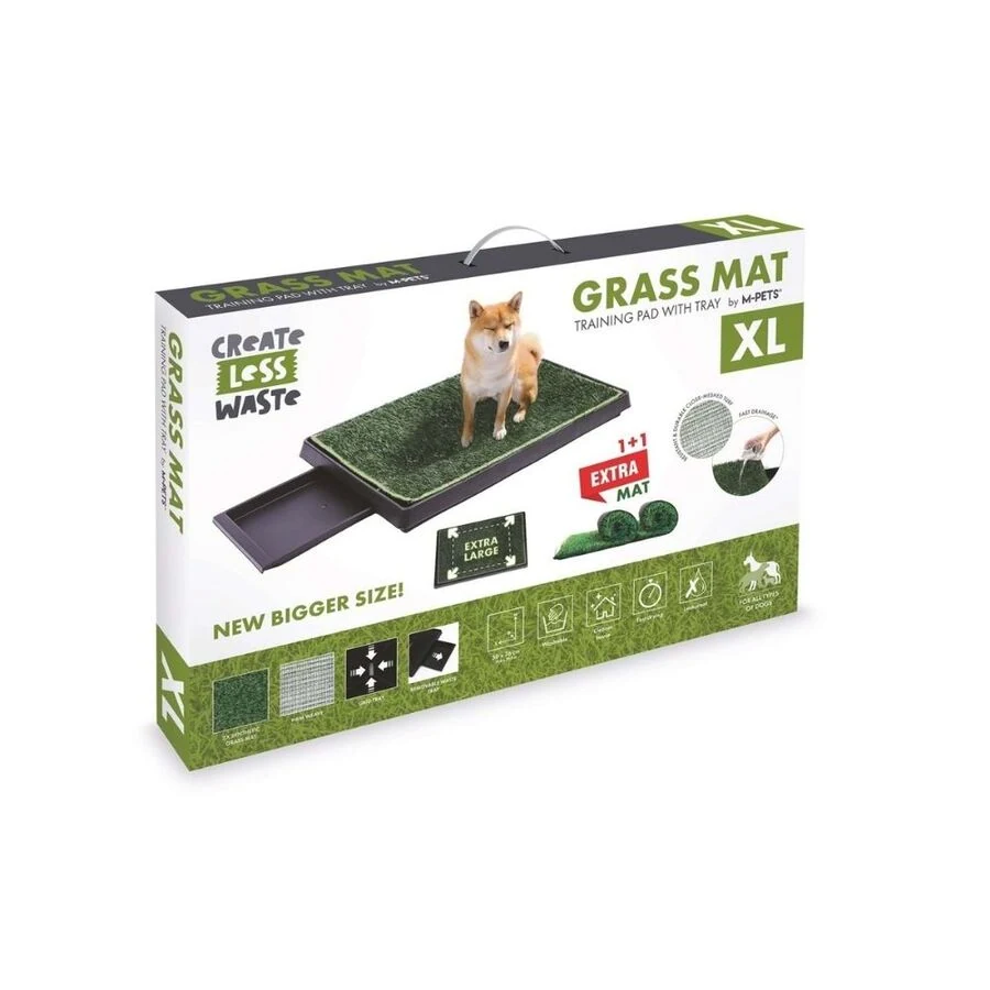 M-Pets Grass Mat Çekmeceli Çimli Köpek Tuvaleti XL 50x76cm