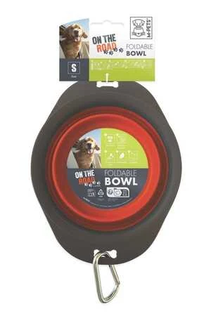 M-Pets On The Road Katlanabilen Mama Kabı (S) 420ml Turuncu/Kahverengi