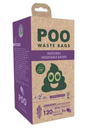 M-Pets Poo Dışkı Poşeti 15 Yaprak Lavanta Kokulu 8li Paket