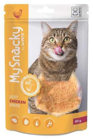 M-Pets Soft Tavuklu Yumuşak Kedi Ödül Maması 80gr