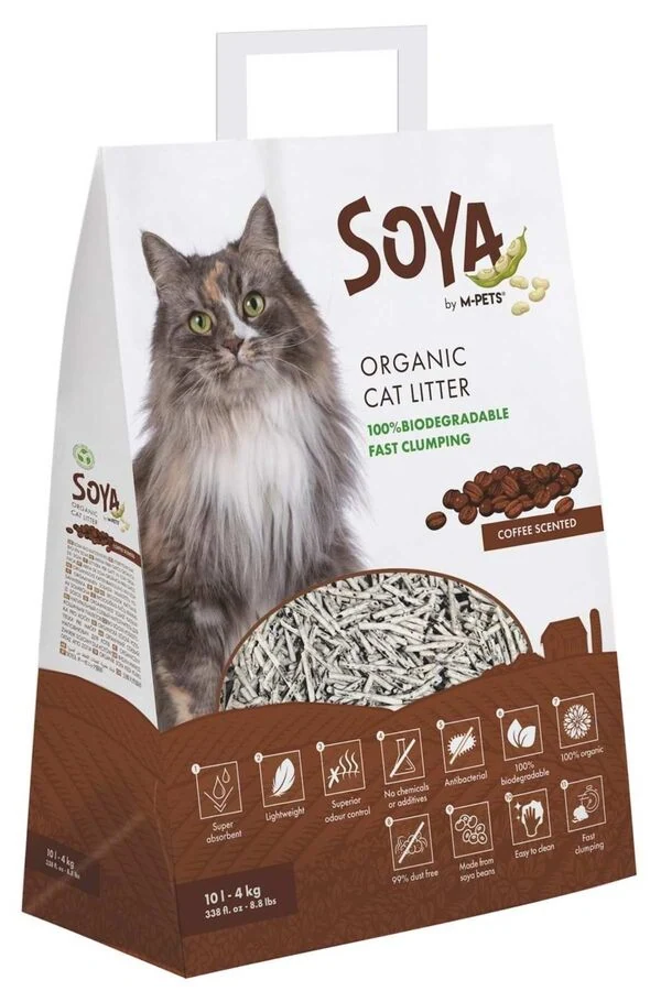 M-Pets Soya Organik Kahveli Kedi Kumu 4kg