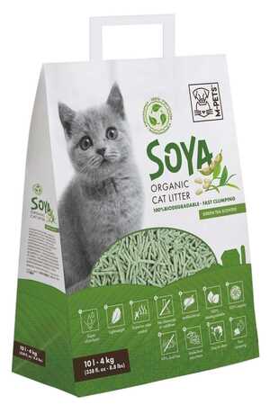 M-Pets Soya Organik Yeşil Çaylı Kedi Kumu 4kg