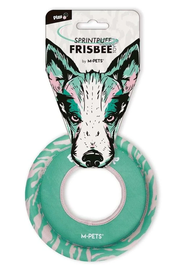 M-Pets Sprintpuff Frisbee Köpek Oyuncağı Pembe Yeşil