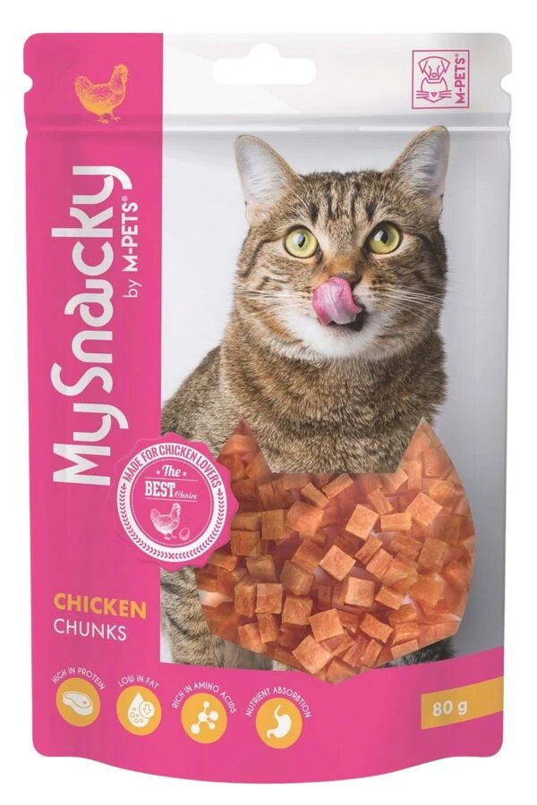 M-Pets Tavuk Kırıntılı Kedi Ödül Maması 80gr