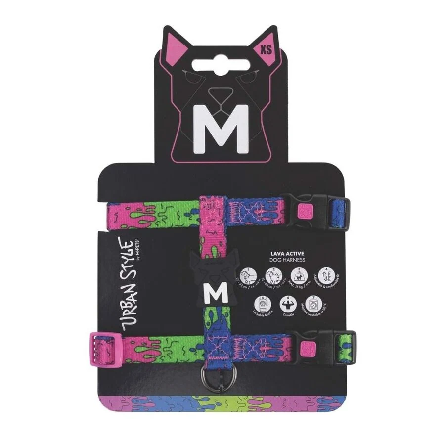 M-Pets Urbanstyle Lava Active Köpek Göğüs Tasması (XS)