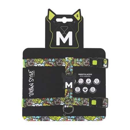M-Pets Urbanstyle Multicolor Active Köpek Göğüs Tasması (S)