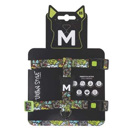 M-Pets Urbanstyle Multicolor Active Köpek Göğüs Tasması (XS)