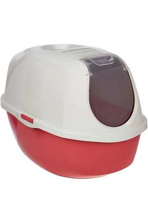 Moderna Smart Kapalı Kedi Tuvaleti Kırmızı 53cm