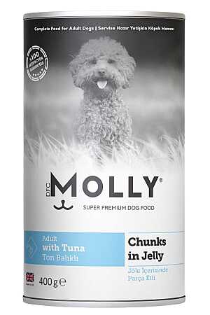 Molly Jöle İçerisinde Ton Balıklı Yetişkin Köpek Konservesi 400gr