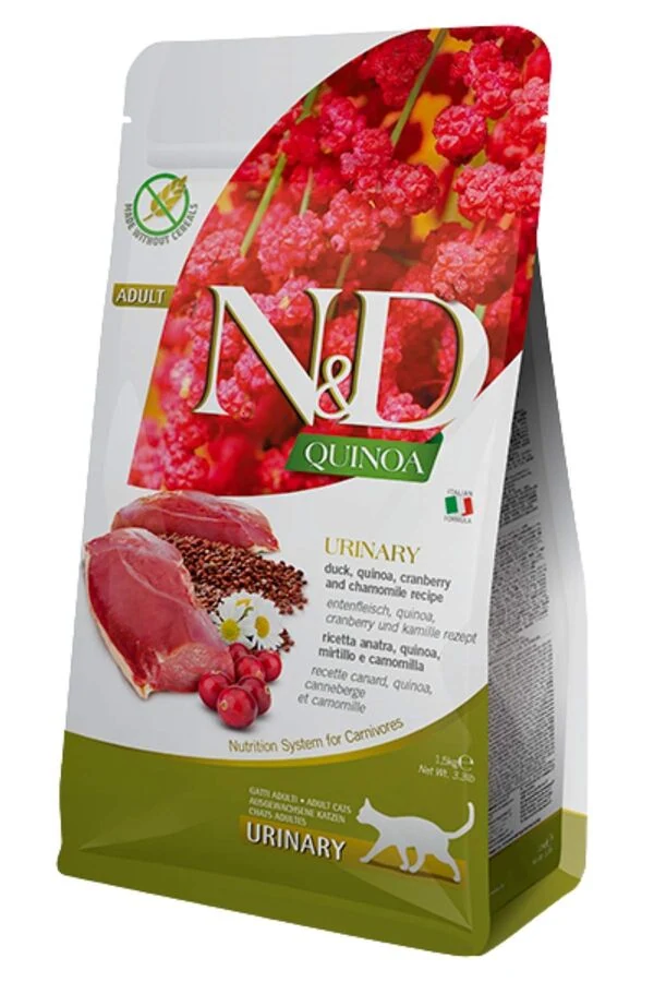 ND Quinoa Urinary İdrar Yolu Destekleyici Ördekli Kedi Maması 5kg