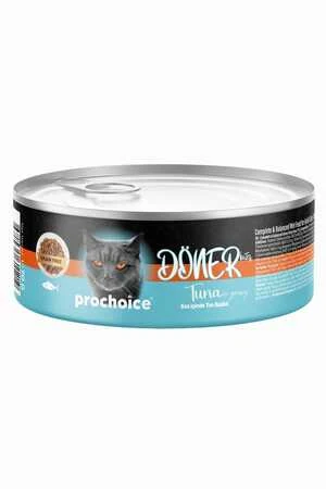 Prochoice Döner Sos İçinde Ton Balıklı Tam ve Dengeli Yetişkin Kedi Maması 70gr