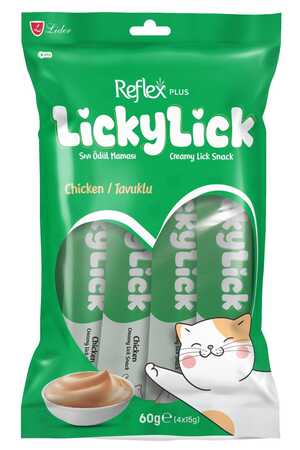Reflex Plus Lickylick Tavuklu Sıvı Ödül Maması 4x15gr