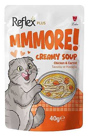 Reflex Plus MMMore Tavuklu ve Havuçlu Kedi Çorbası 40gr
