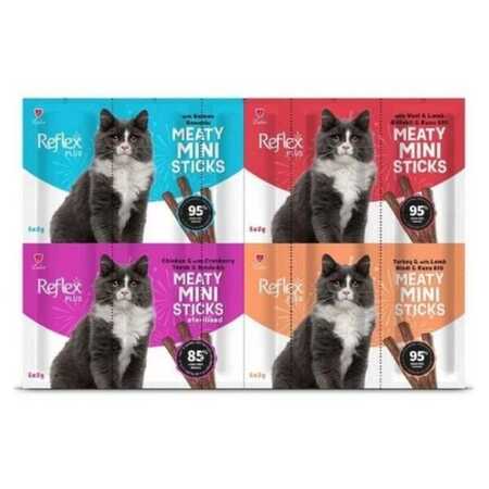 Reflex Plus Mix Karışık Tahılsız Kedi Ödül Çubuğu 20x2gr