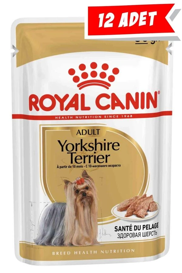 Royal Canin Yorkshire Terrier Yetişkin Köpek Konservesi 85gr (12 Adet)
