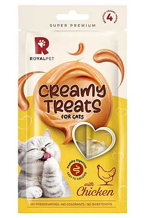 Royalpet Kediler İçin Tavuklu Krema Ödül Maması 4x14gr