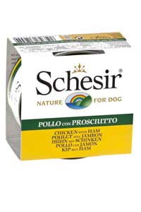 Schesir Tavuk Fileto & Domuz Etli Köpek Konservesi 150gr
