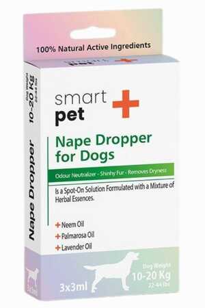 Smartpet + 10-20kg Köpekler İçin Deri Bakım Ense Damlası 3x3ml