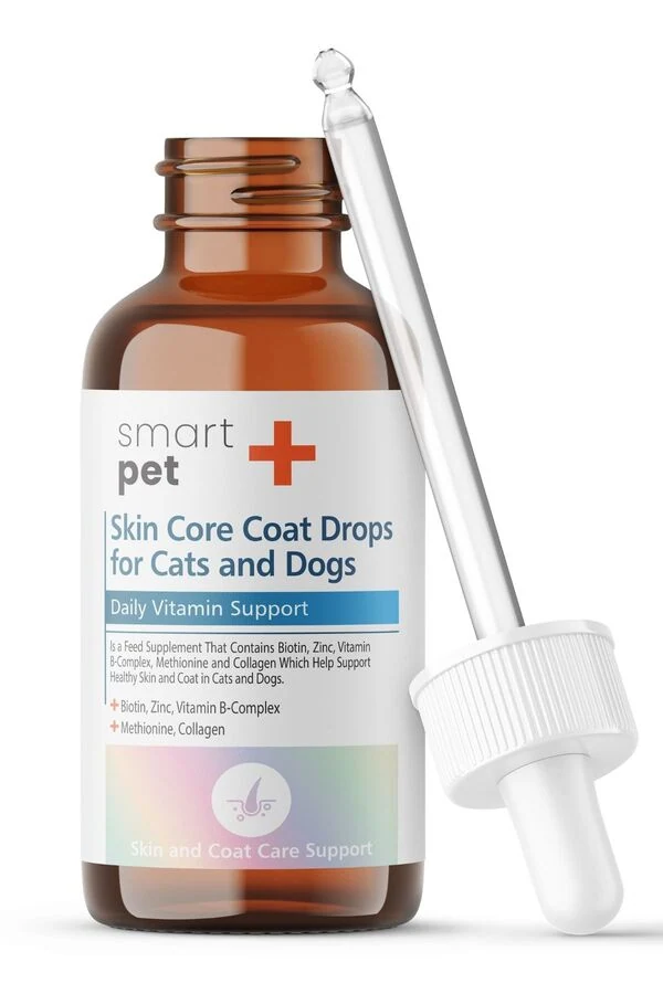 Smartpet + Kedi ve Köpekler İçin Deri ve Tüy Sağlığı İçin Biotin Damla 30ml
