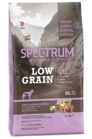 Spectrum Düşük Tahıllı Kuzulu Yaban Mersinli Orta ve Büyük Irk Yetişkin Köpek Maması 2,5kg
