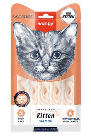Wanpy Somonlu Yavru Kedi Krema Ödülü 5×14gr